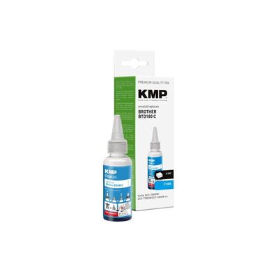 KMP Patrone Brother BTD180C cyan dye ink 5000 Seiten kompatibel
