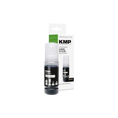 KMP Patrone Canon GI53PGBK (4699C001) black 3800 Seiten kompatibel