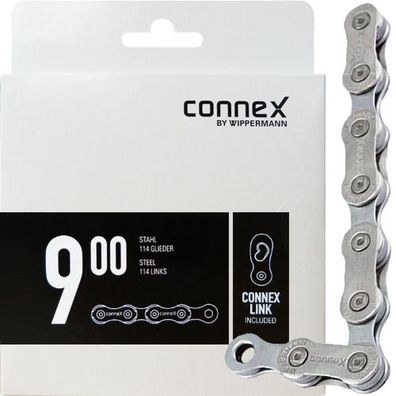 Connex Wippermann Kette 900 1/2\" x 11/128\" 114 Glieder 6,6mm 9-fach