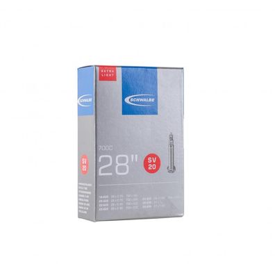 Schwalbe Schlauch SV20 Extra Light 28 Zoll 18/25-622/630 - Rennradschlauch 700x18C-25