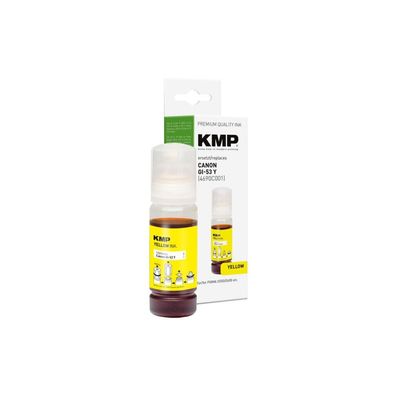 KMP Patrone Canon GI53Y (4690C001) yellow 3800 Seiten kompatibel