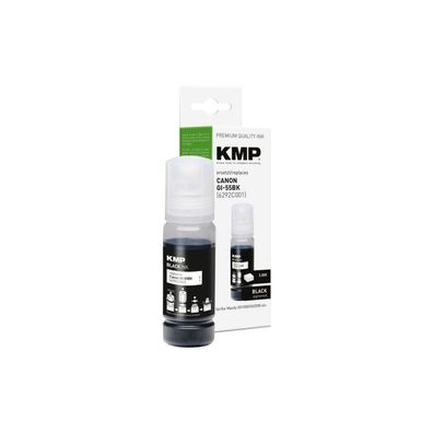 KMP Patrone Canon GI55BK (6292C001) black 3000 Seiten kompatibel