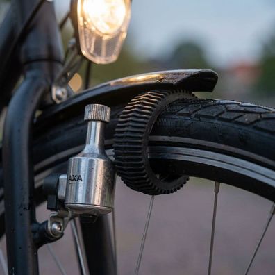 Axa HR Rubber Runner Ersatzlaufrad 2-teilig - leiser Lauf fér Dynamo in neuester Vers