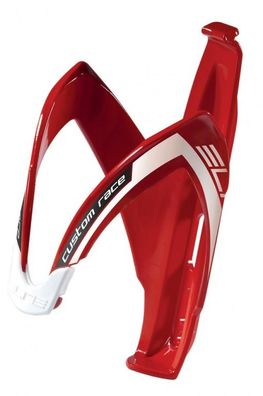 Elite Custom Race Trinkflaschenhalter rot/weiß glanz - glasfaserverstärktes Nylon, se