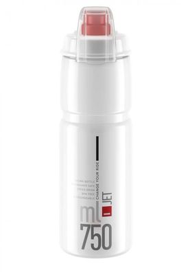 Elite Trinkflasche Jet Plus 750 ml klar rot