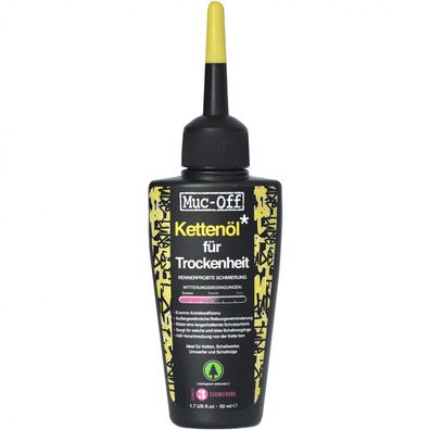 Muc-Off Dry Lube 50ml Kettenschmiermittel - Wachsbasierte Formel fér trockene Bedingu