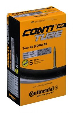 Continental Schlauch Tour 28 All SV 60 mm - passend fér 27\"/28\" Reifen (32-47-622/6