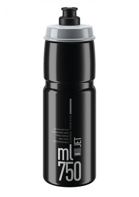 Elite Trinkflasche Jet schwarz/grau 750ml