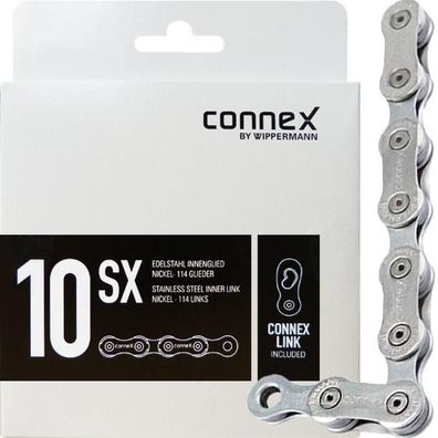 Connex Wippermann Kette 10SX 1/2\" x 11/128\" 114 Glieder 5,9mm 10-fach