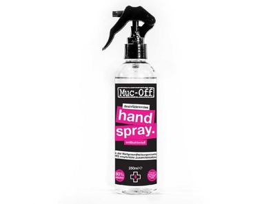 Muc-Off Antibacterial Hand Sanitising Spray 250ml Pink - WHO-empfohlene Handhygiene