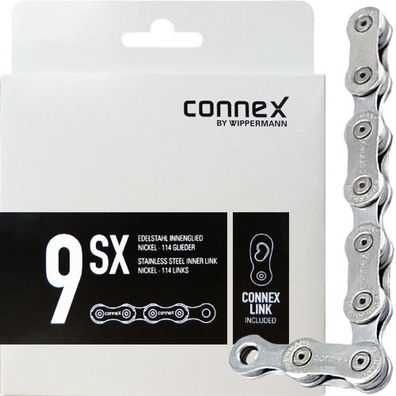 Connex Wippermann Kette 9SX 1/2\"x11/128\" 114 Glieder 6,6mm 9-fach
