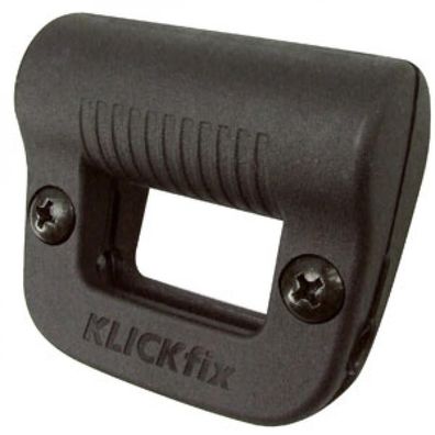 KLICKfix Light Clip Schwarz - Lampenhalter fér Fahrradkorb (ß 24 mm) - Batterie- und