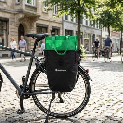 Haberland Einzeltasche (130006) schwarz - praktische Fahrrad-Gepäckträgertasche fér d