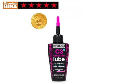 Muc Off C3 Wet Ceramic Lube 50ml - Premium Kettenschmiermittel fér nasse Bedingungen