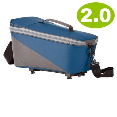 Racktime Trunkbag Talis 2.0 berry blue stone grey Größe 38x23x22cm 8l - Gepäckträgert