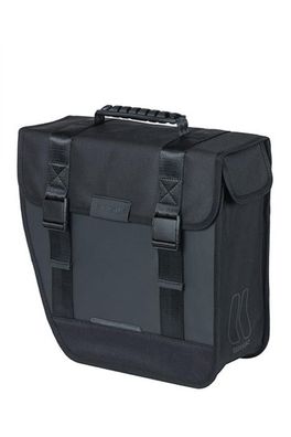 Basil Seitentasche Tour Waterproof Left schwarz 34x14x34 cm 14 l - Doppelpacktasche