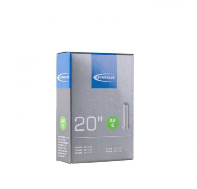 Schwalbe Fahrradschlauch AV6 20x1.10-1.50\" (28-40/406) 20 Zoll mit 40mm Autoventil,