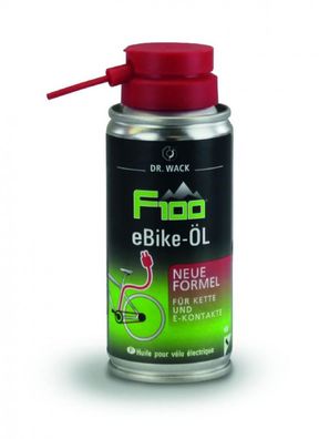 DR WACK F100 E-Bike Kettenöl 100ml - Hochwertiges Kettenspray fér eBikes - Kettenpfle