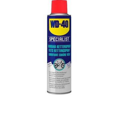 WD-40 Kettenspray 250 ml - Allwetter-Schmierung und Korrosionsschutz fér Fahrradkette
