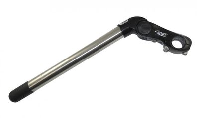 Ergotec Vorbau Kobra Vario SL 300mm/90mm Niro/Alu -10/ + 50Â° sw/si 1 1/8\" ß25,4mm