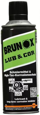 Brunox Kettenpflege Lub & Cor Spray 400 Milliliter Allwetter Kettenschmiermittel Korr