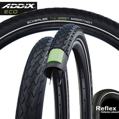 Schwalbe Drahtreifen Marathon Performance Line GreenGuard 24x1,9 Zoll (47-507) Schwar