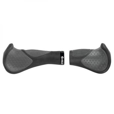 Velo Ergogel D3 BAR Schraub-Griffpaar 140/92 mm Schwarz-Grau - ergonomisch & 3-Kompon