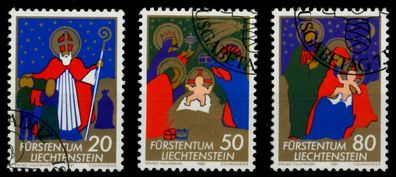 Liechtenstein 1981 Nr 788-790 gestempelt SB4A3FA