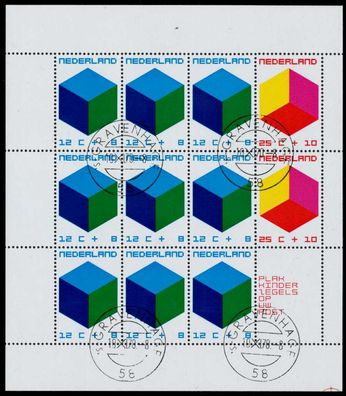 Niederlande Block 09 zentrisch gestempelt S00731E