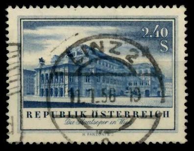 Österreich 1955 Nr 1021 zentrisch gestempelt X7FE33A