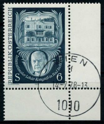 Österreich 1978 Nr 1578 zentrisch gestempelt ECKE-URE X80D676