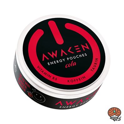 Awaken Energy Pouches, Cola, nikotin- und tabakfrei, 20 Pouches