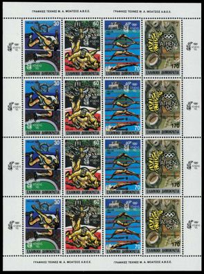 Griechenland Nr 1717KB-1720KB postfrisch Kleinbg S038B5E