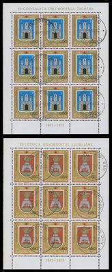 Jugoslawien Nr 1381KB-1382KB zentrisch gestempelt Kleinbg X9380A6
