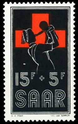 Saarland 1955 Nr 360 postfrisch S027772
