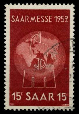 Saarland 1952 Nr 317 gestempelt X969836