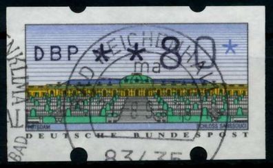 BRD ATM 1993 Nr 2-1.1-0080 zentrisch gestempelt X96DE42