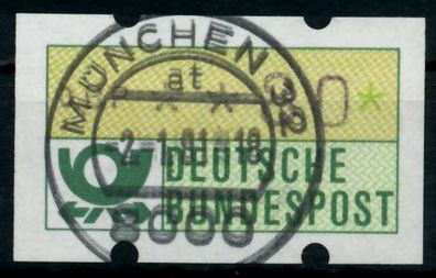BRD ATM 1981 Nr 1-1-080R zentrisch gestempelt X974152