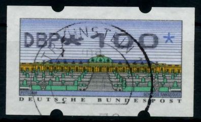 BRD ATM 1993 Nr 2-2.1-0100 zentrisch gestempelt X9742AE