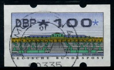 BRD ATM 1993 Nr 2-2.1-0100 zentrisch gestempelt X97447E