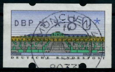 BRD ATM 1993 Nr 2-1.1-0080 zentrisch gestempelt X974286