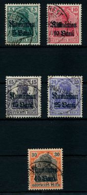 BES 1WK D-MV Rumänien Nr 8-12 gestempelt X7745E2