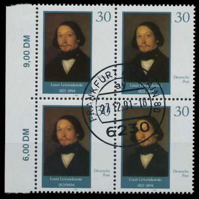 DDR 1990 Nr 3358 zentrisch gestempelt Viererblock ORA X020B02