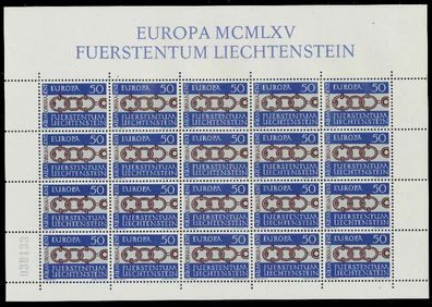 Liechtenstein BLOCK Kleinbogen Nr 454 postfrisch KLEINB X1D7CF6