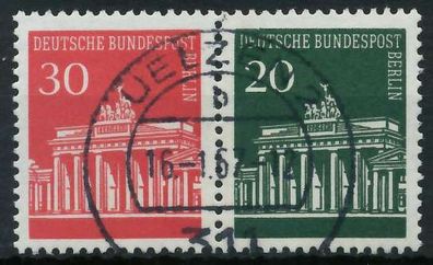 BERLIN Zusammendruck Nr W42 zentrisch gestempelt WAAGR PAAR X8056E6
