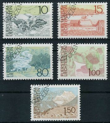 Liechtenstein 1972 Nr 573-577 gestempelt SB58492