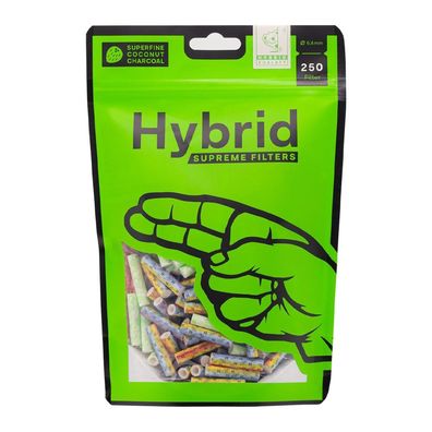 Hybrid Supreme Aktivkohlefilter 250er Beutel BUNT 6,4mm
