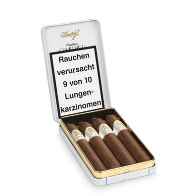 Davidoff Winston Churchill Belicoso Zigarren 4er Schachtel Dominikanische Republik