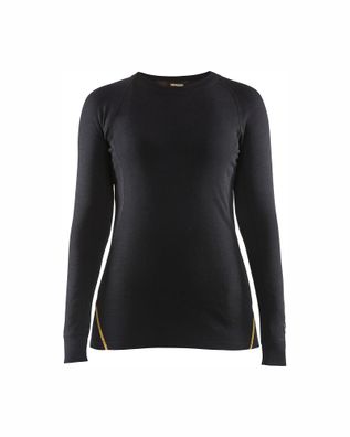 Blakläder® Damen Flammschutz Thermo-Shirt, 78% Merinowolle schwarz 7213 1075