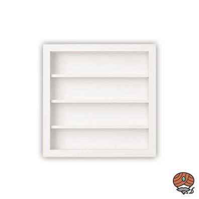 Clipper Sammlervitrine weiß für 72 Clipper Feuerzeuge